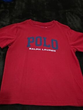 Polo by Ralph Lauren Red Tee with Navy & White Logo